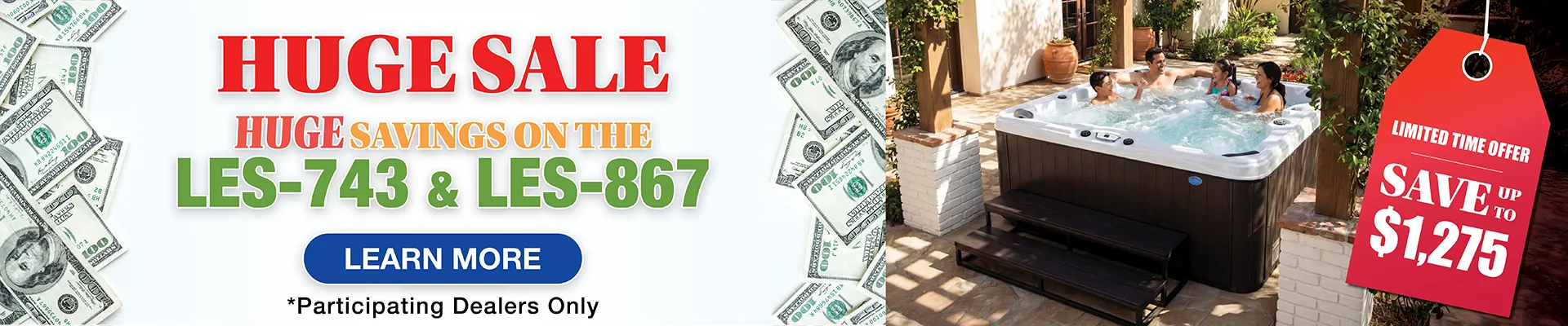 Calspas hot tub being used in a family setting - Weston